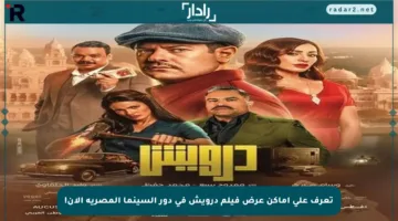 تعرف على أماكن عرض فيلم درويش في دور السينما المصرية الآن!